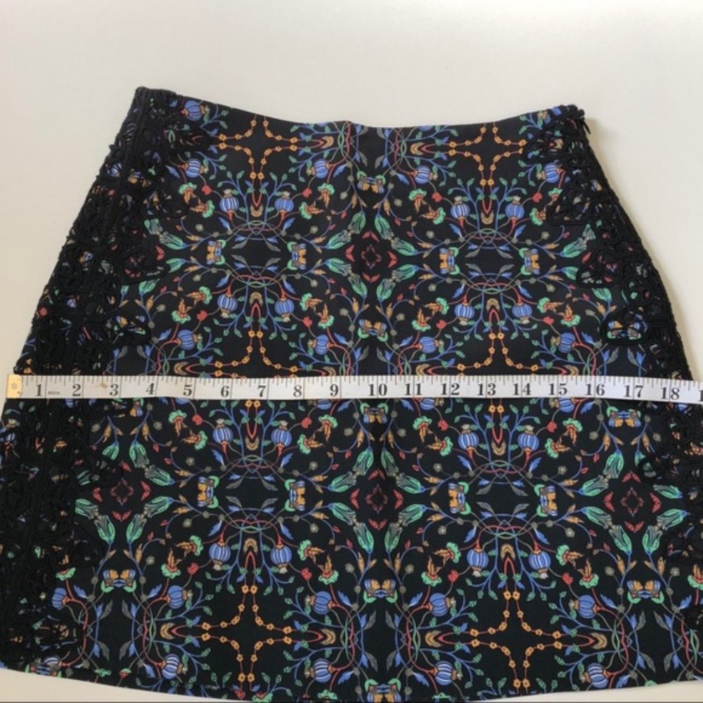 Zara Black Multi Printed/Patterned Mini Skirt - image 4